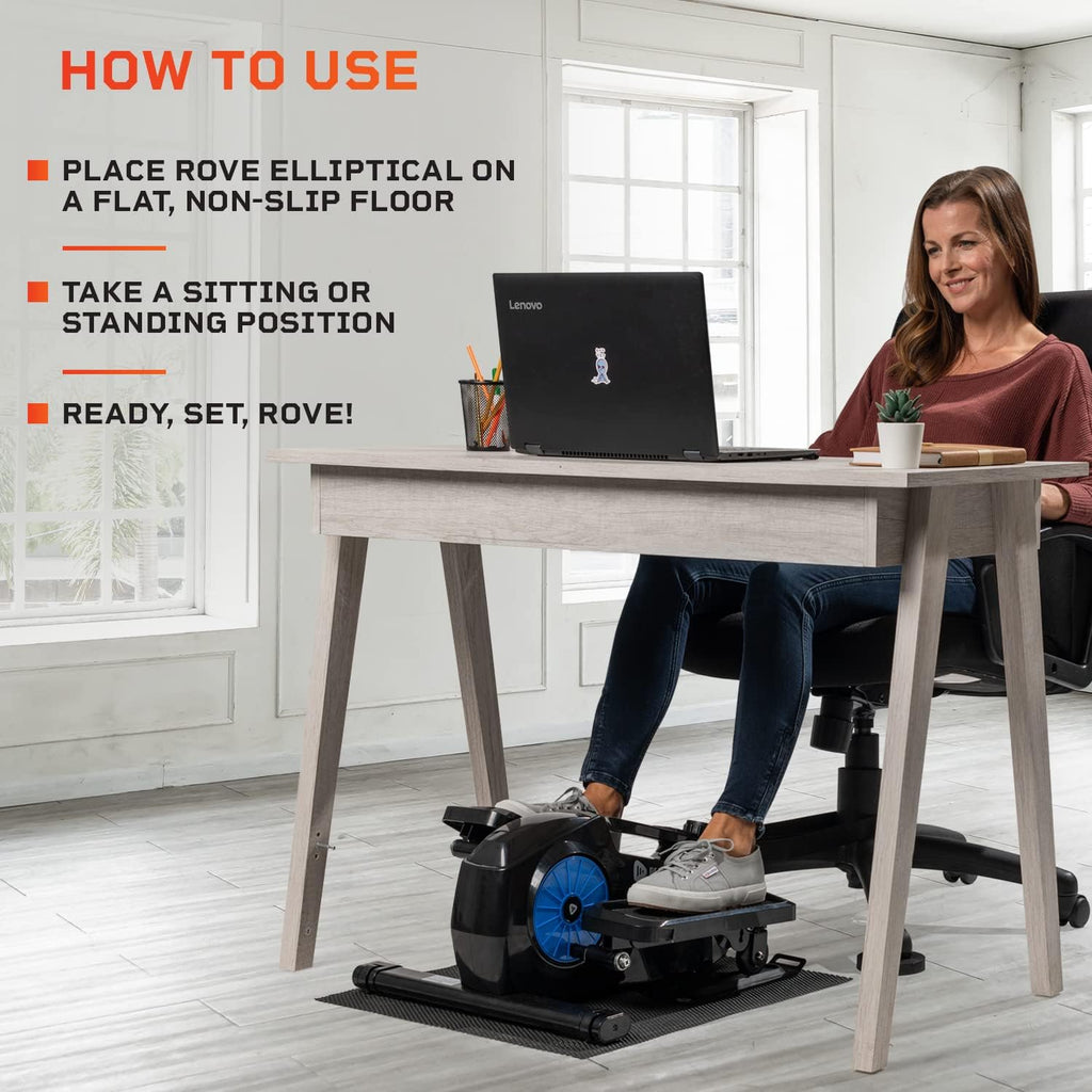 Under Desk Elliptical Machine with Adjustable Resistance R7868