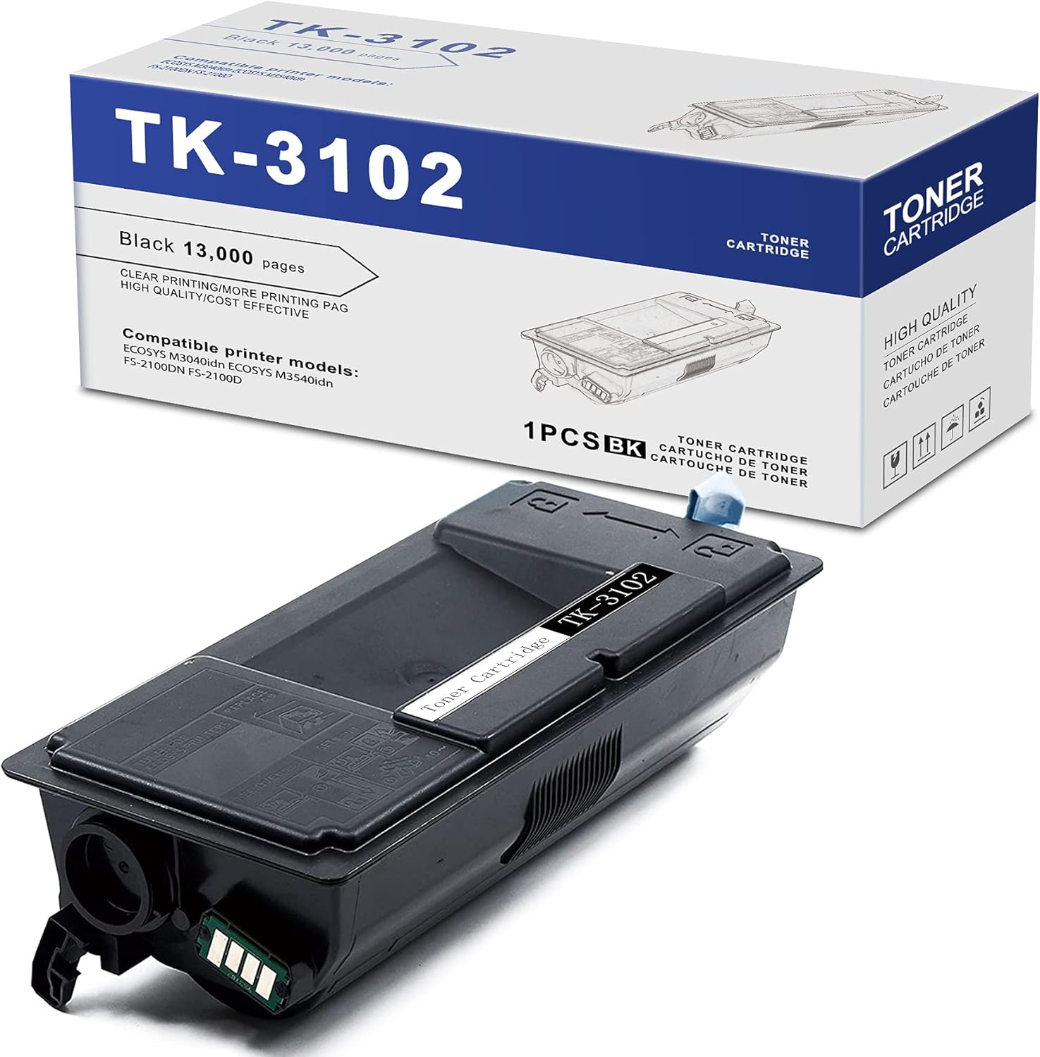 1 Pack Black Toner Cartridge P3588