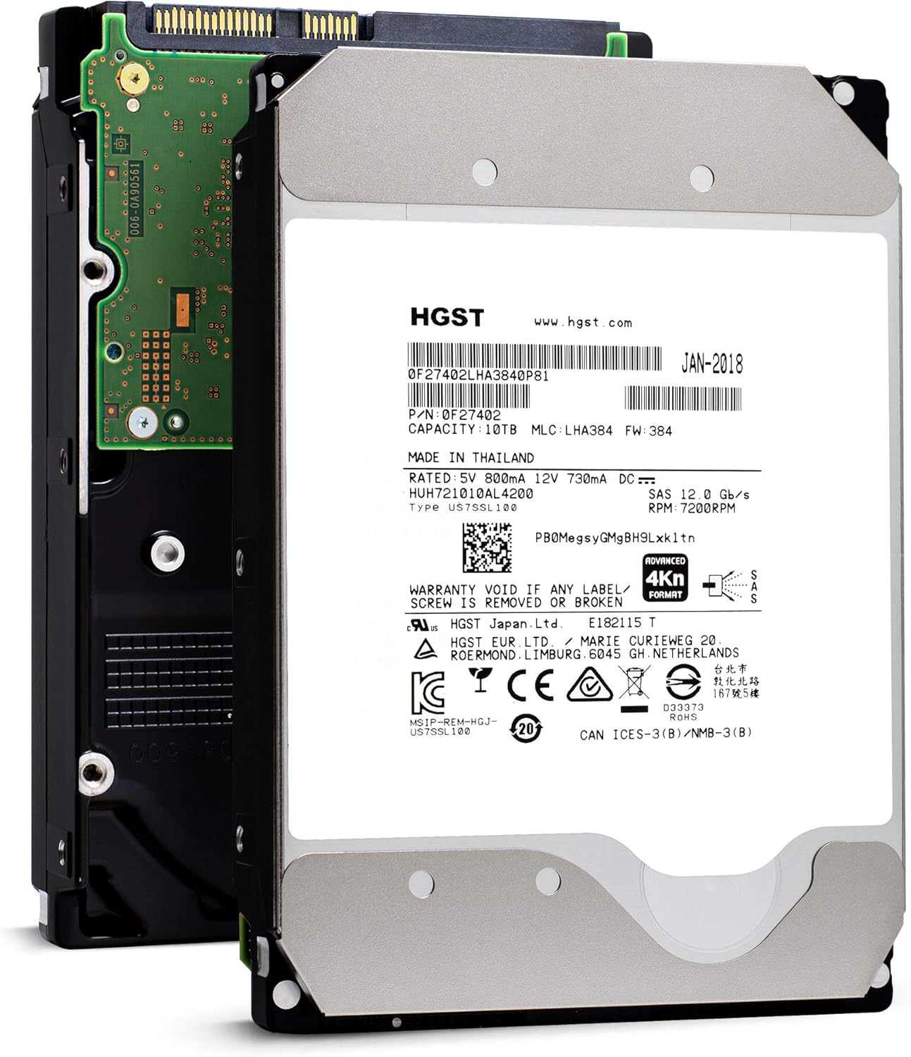 10TB 7200 RPM SAS 12Gb/s 3.5-Inch Enterprise Hard Drive V13053
