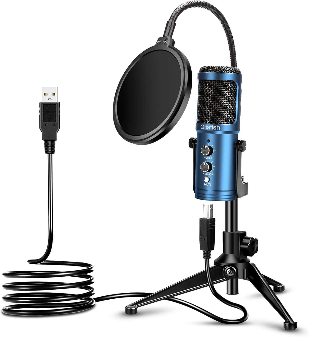 USB Condenser Microphone and Digital Mixer, Cardioid, Pack of 2 L771