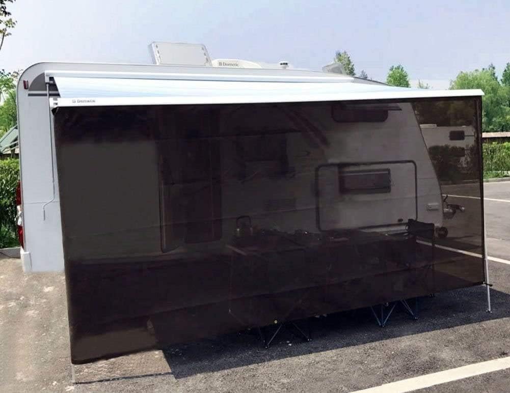 RV Awning Shade Screen 7'X13'3'' Blue Sunshade Camping Trailer UV Sun Blocker Complete Kits L719