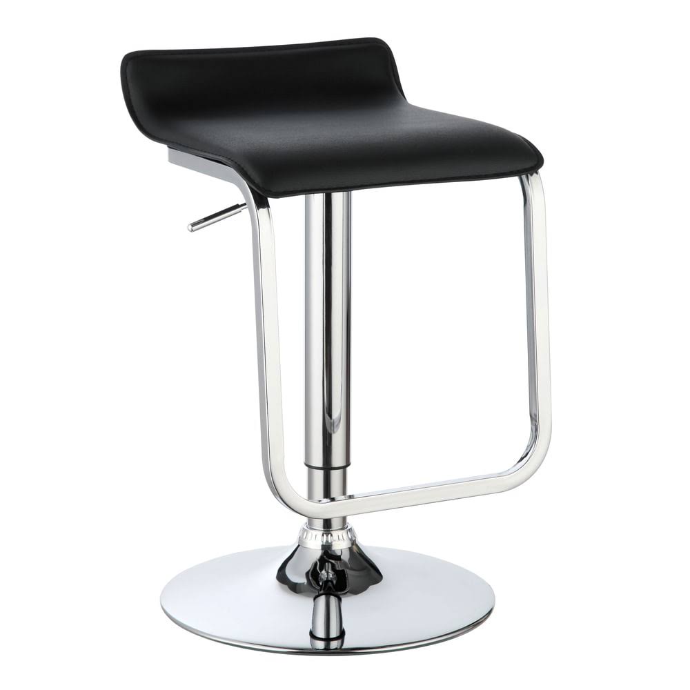 White Adjustable Waterfall Bar Stool B10097