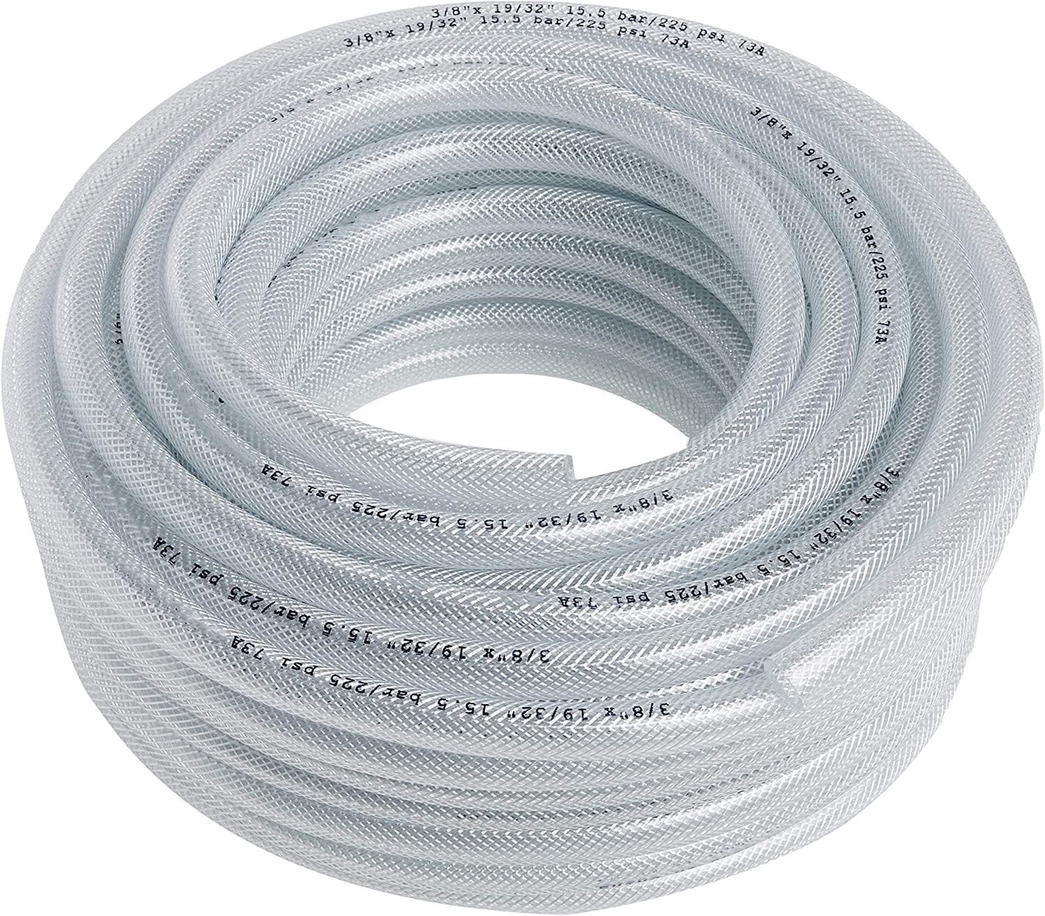 100 Ft x 3/8" ID Heavy Duty Clear PVC Tubing H358835