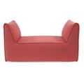 Linen Slub Poppy Bench Cover J279