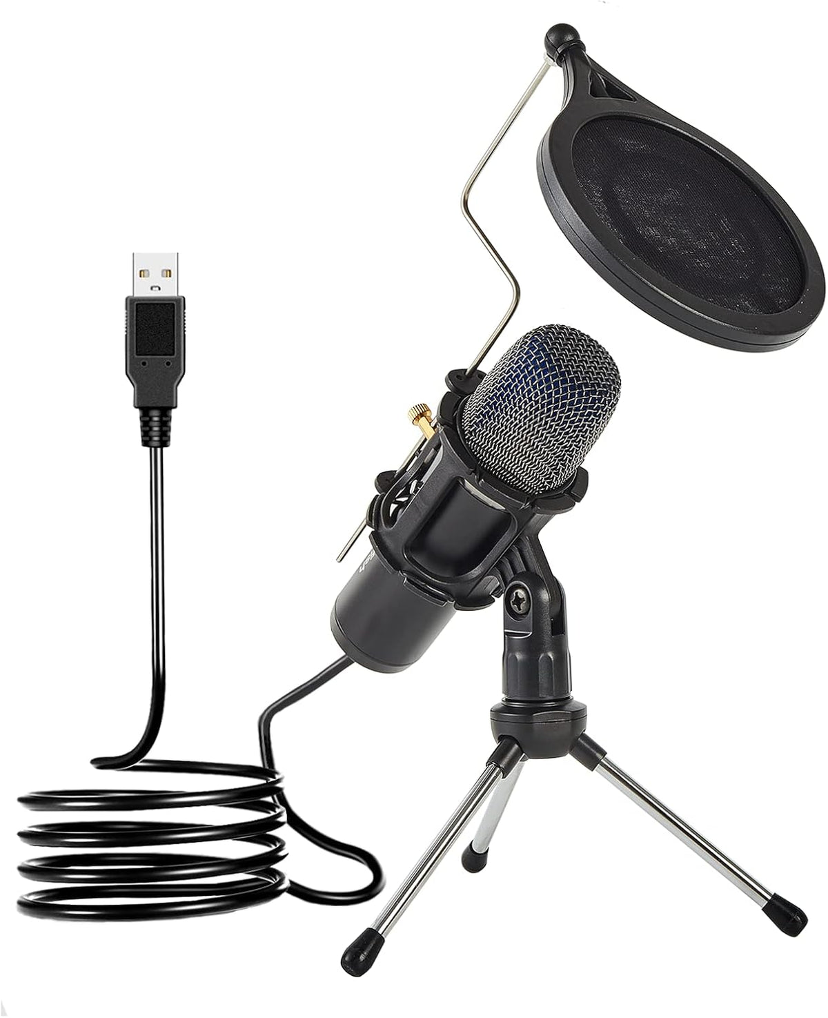 USB Condenser Microphone and Digital Mixer, Cardioid, Pack of 2 L771