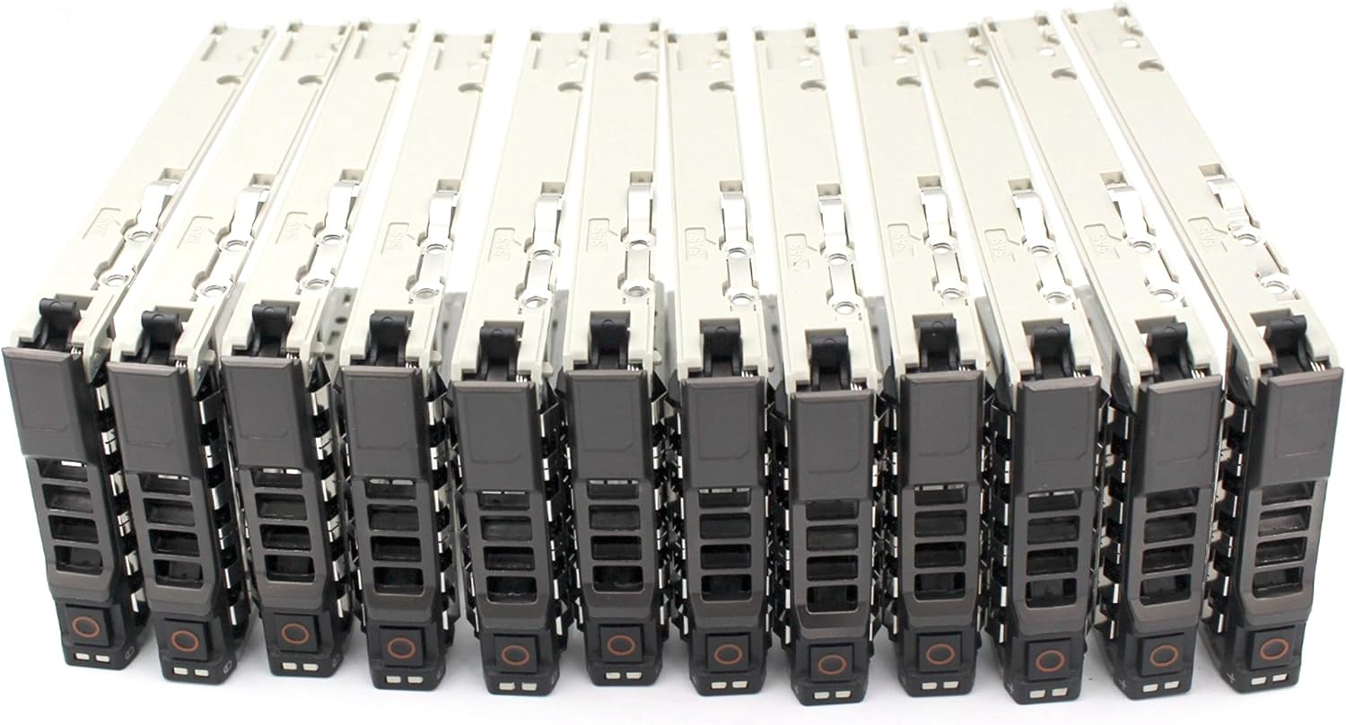 12 Pc 2.5 SAS SATA Hard Drive Tray Caddy S235