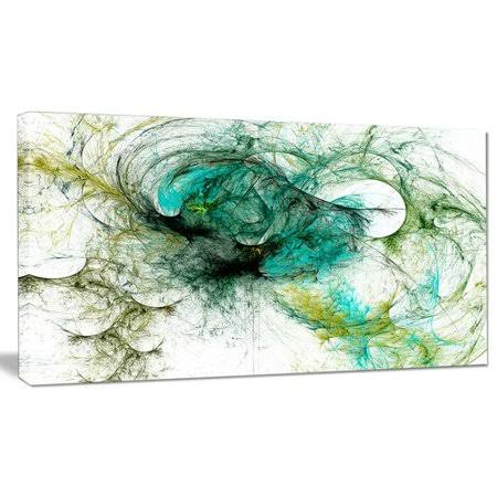 Green Graphic Art on Wrapped Canvas L498