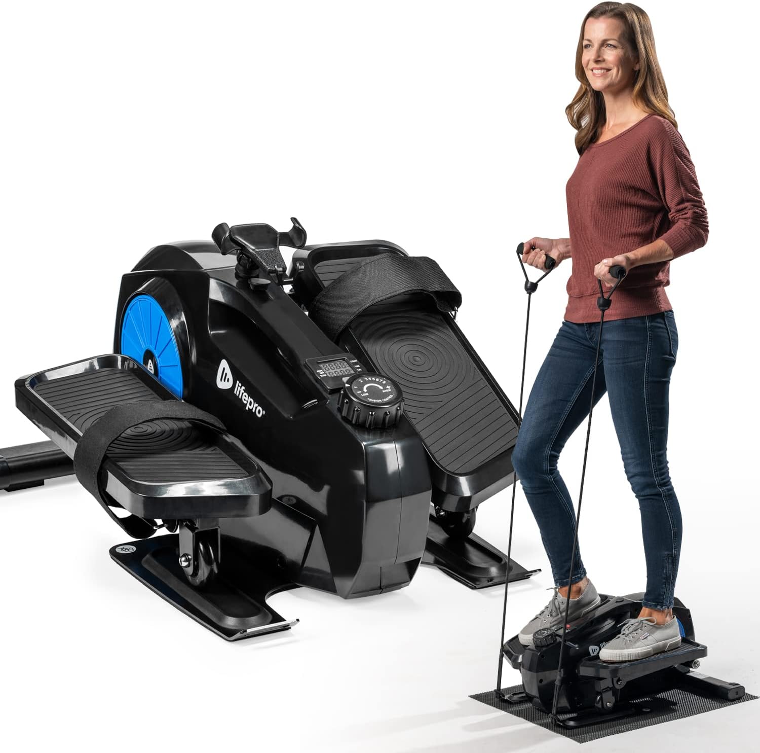 Under Desk Elliptical Machine with Adjustable Resistance R7868