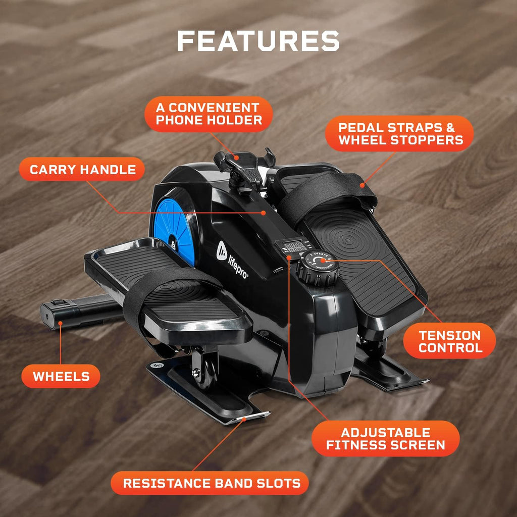 Under Desk Elliptical Machine with Adjustable Resistance R7868