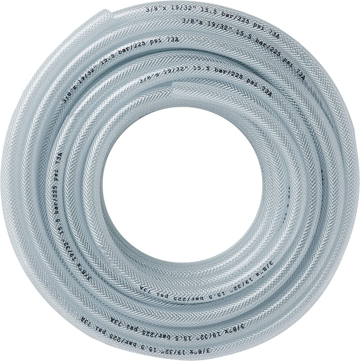 100 Ft x 3/8" ID Heavy Duty Clear PVC Tubing H358835
