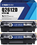 (2 Pack, Black) 12A Q2612D Toner Cartridge D8232