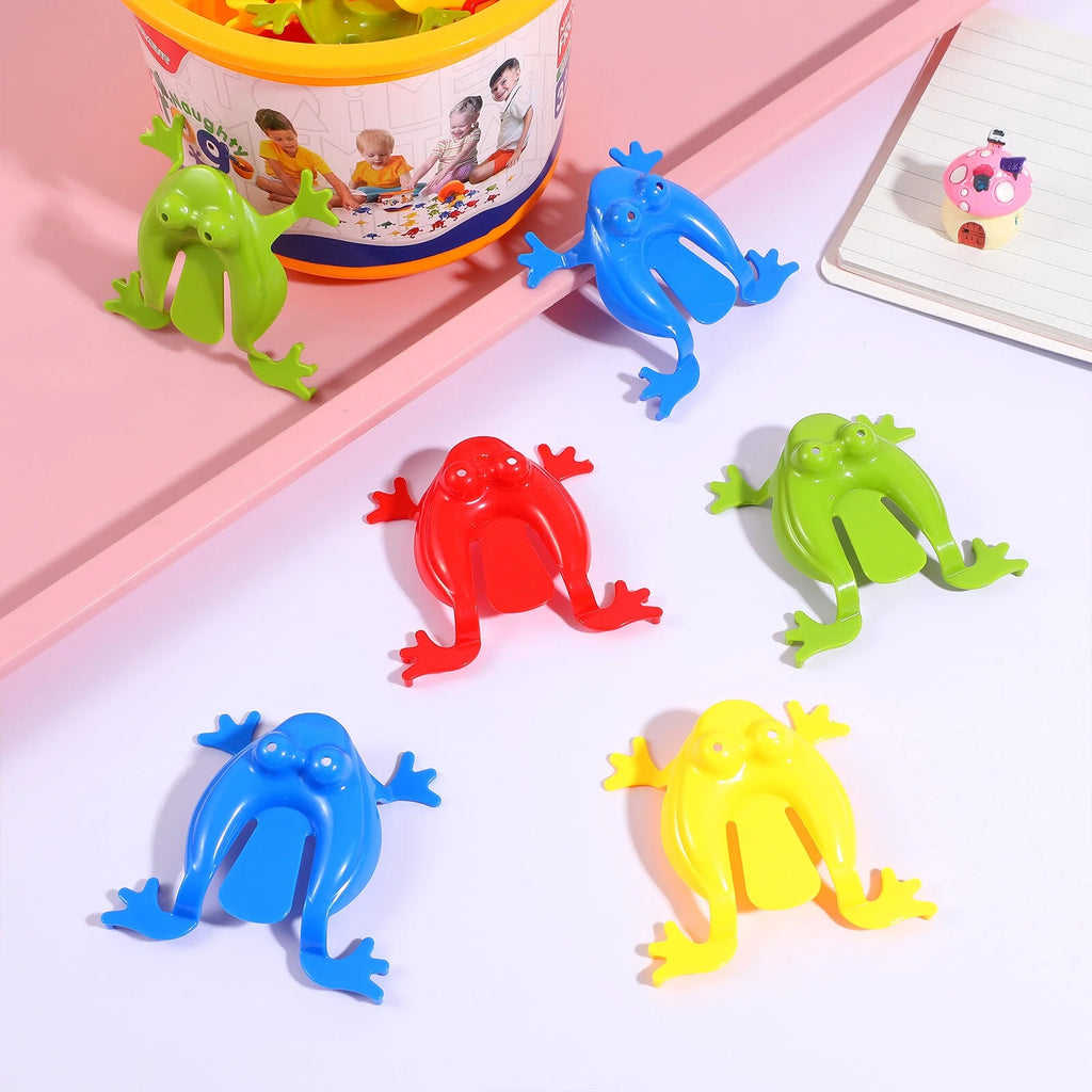 1 Set Jumping Frogs Toy with Bucket V7192