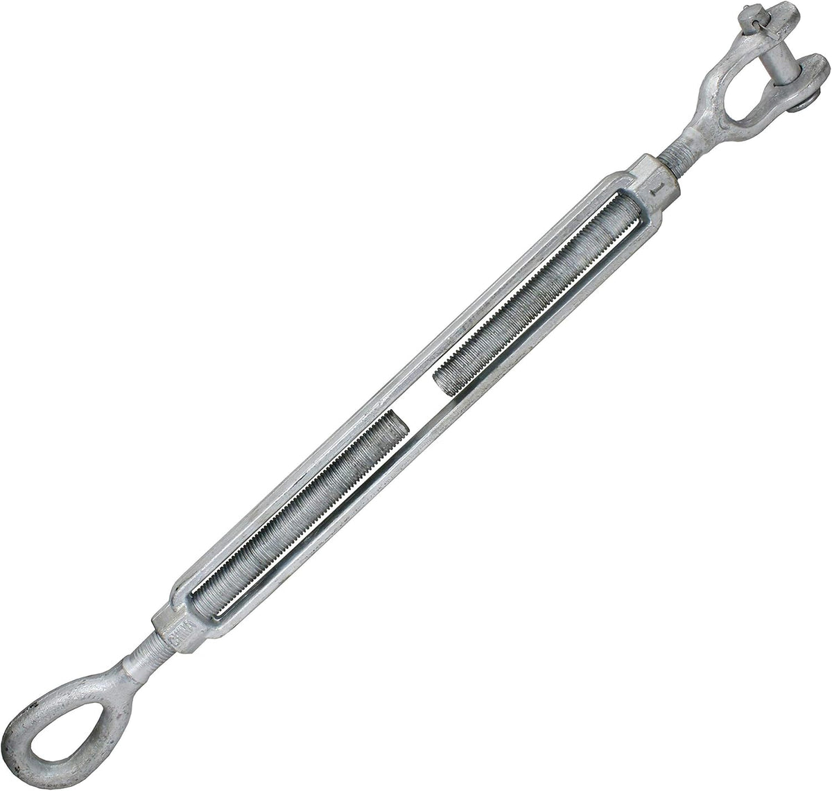 1 Inch x 18 Inches Galvanized Jaw and Eye Turnbuckle R347
