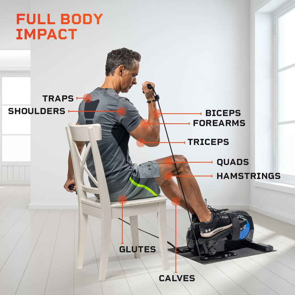 Under Desk Elliptical Machine with Adjustable Resistance R7868