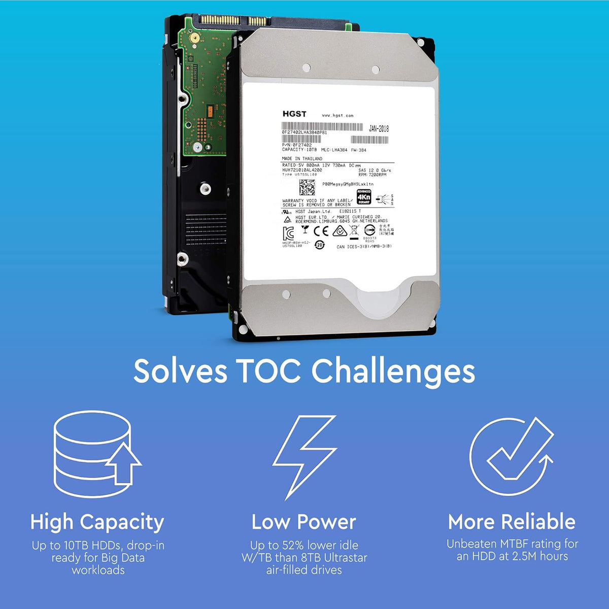 10TB 7200 RPM SAS 12Gb/s 3.5-Inch Enterprise Hard Drive V13053