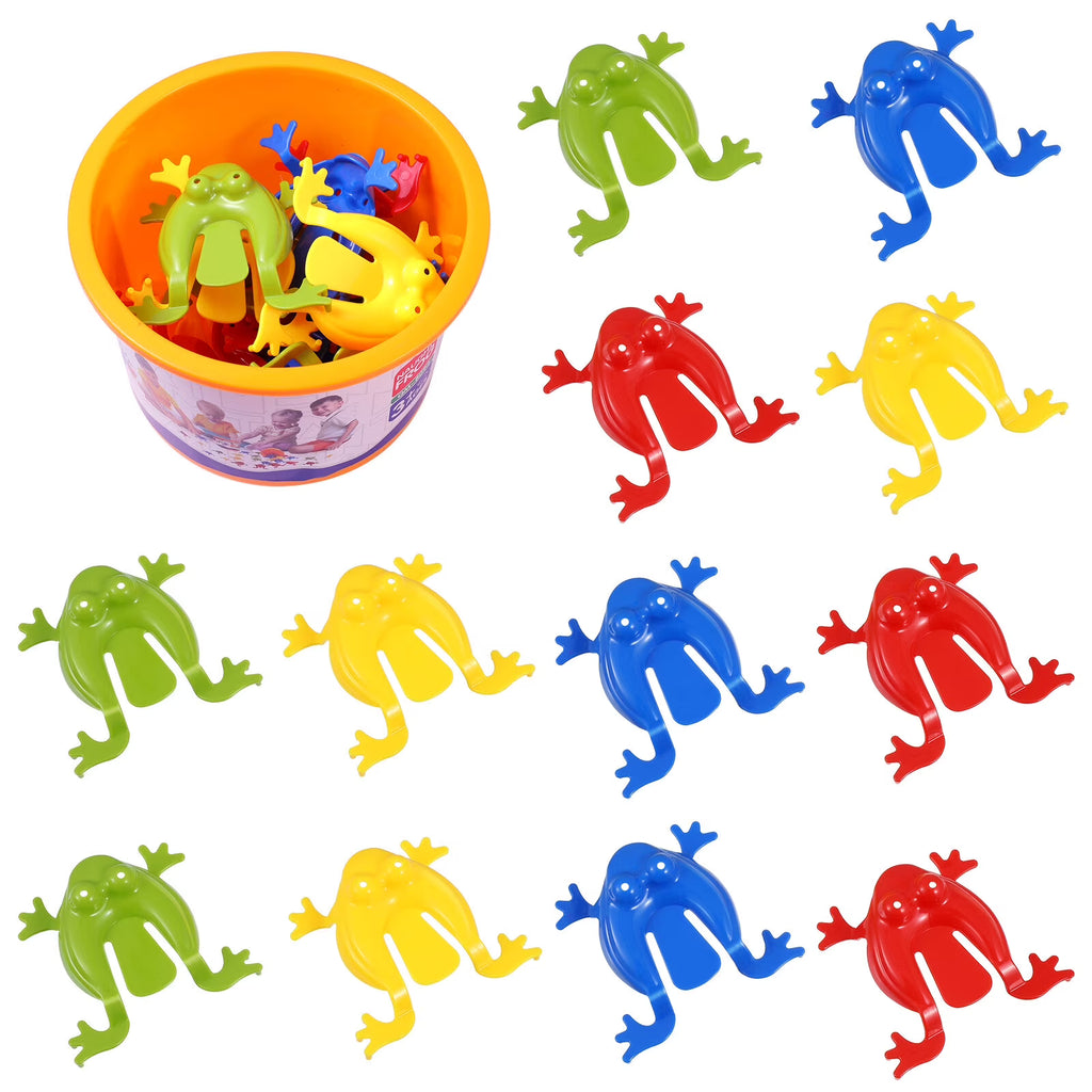 1 Set Jumping Frogs Toy with Bucket V7192