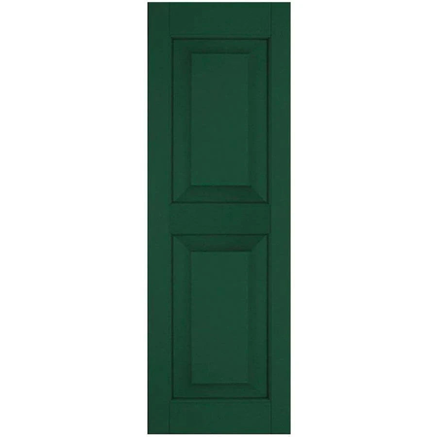 12 in. x 73 in. Exterior Real Wood Raised Panel Shutters Pair T166312
