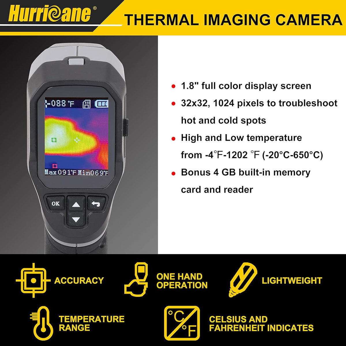 1.8 LCD Handheld Infrared Thermal Imaging Camera V3159